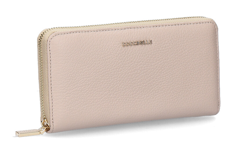 Coccinelle wallet METTALIC SOFT - powder pink