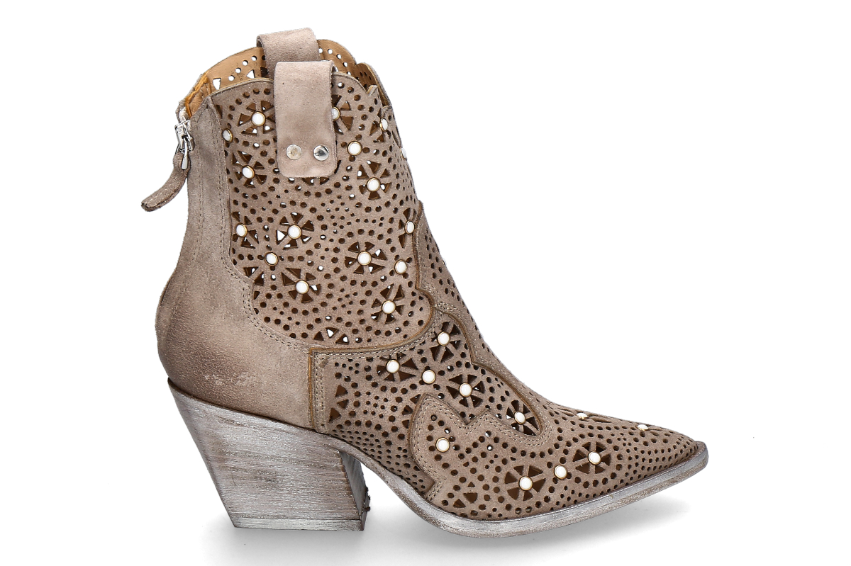 mimmù ankle boots COWBOY CAMOSCIO- corda/ beige