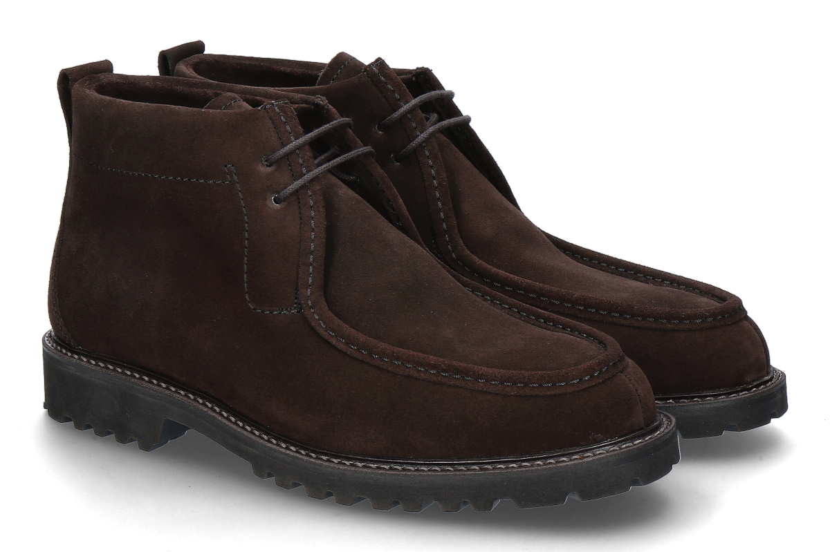 Ludwig Reiter Men's Lace-Up Shoes Lines- TOURING HYDROVELOURS/ dark brown