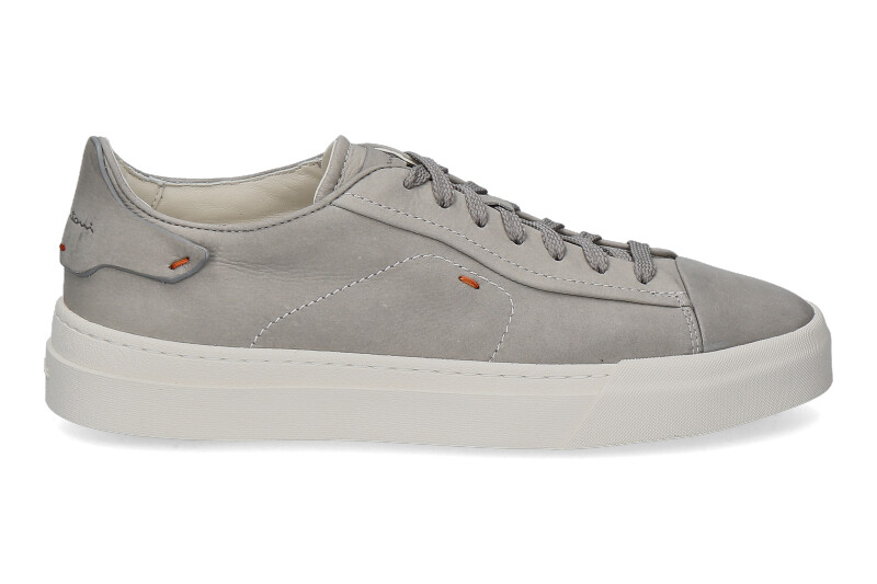 Santoni sneaker MAN LEATHER GREY WHITE