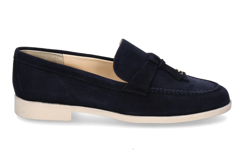 Brunate slipper CAMOSCIO BLUE