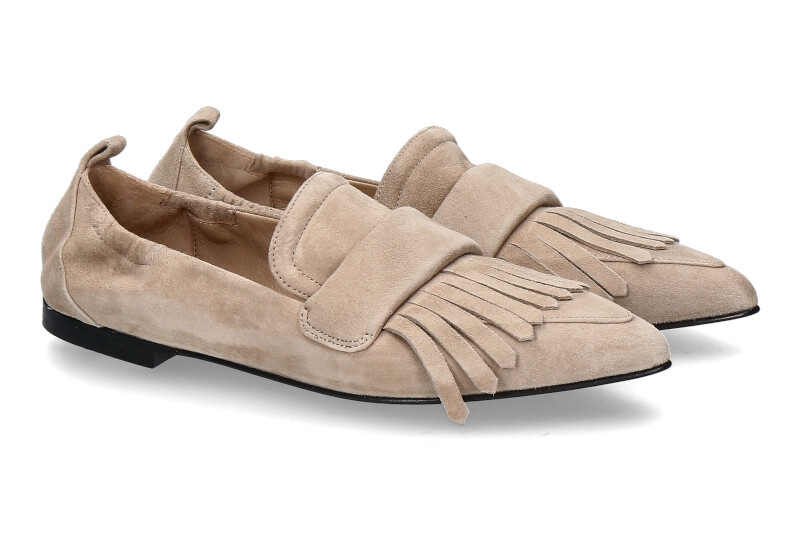 Pomme d'Or slipper GRACE CAMOSCIO- desert