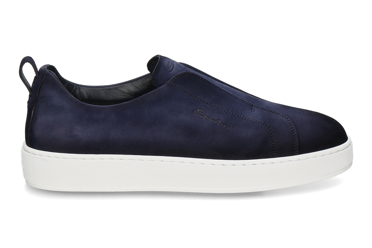 Santoni Men's- Slip-On Sneaker VICTORY- blue