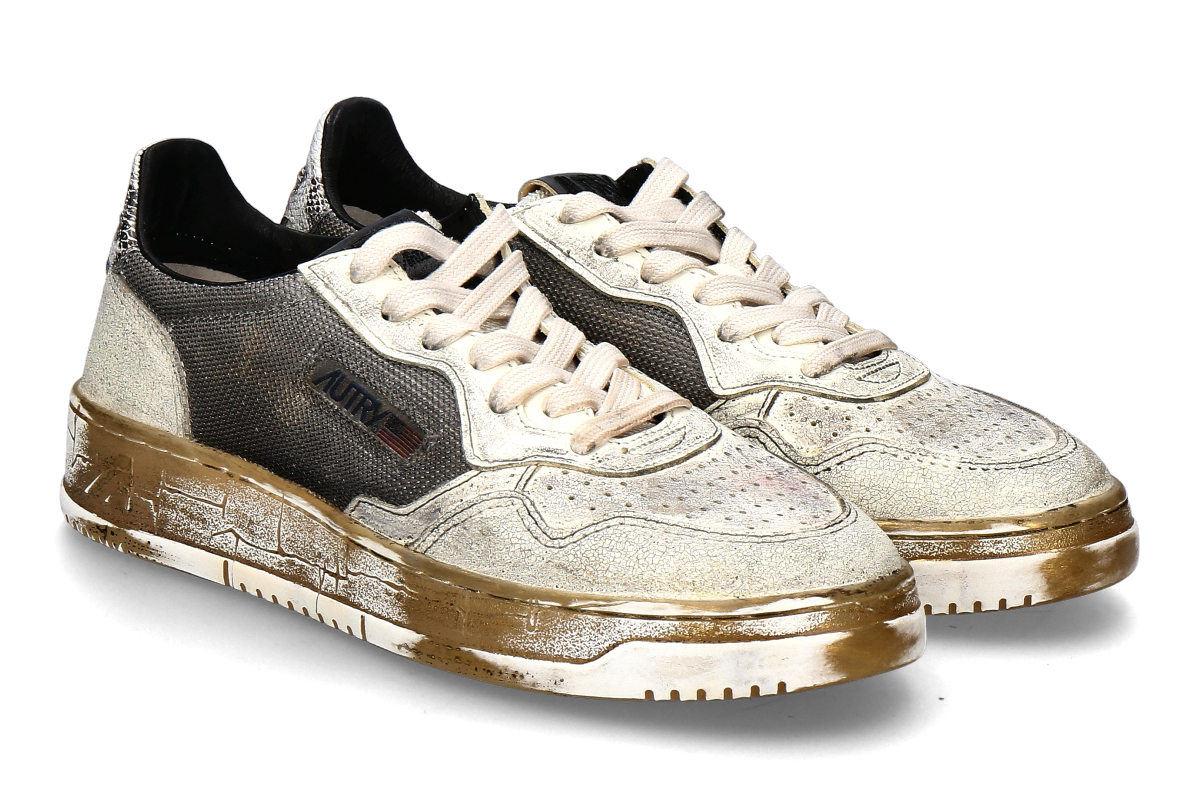 Autry women's sneaker SUPERVINTAGE MESH LEATHER ME14- white/white