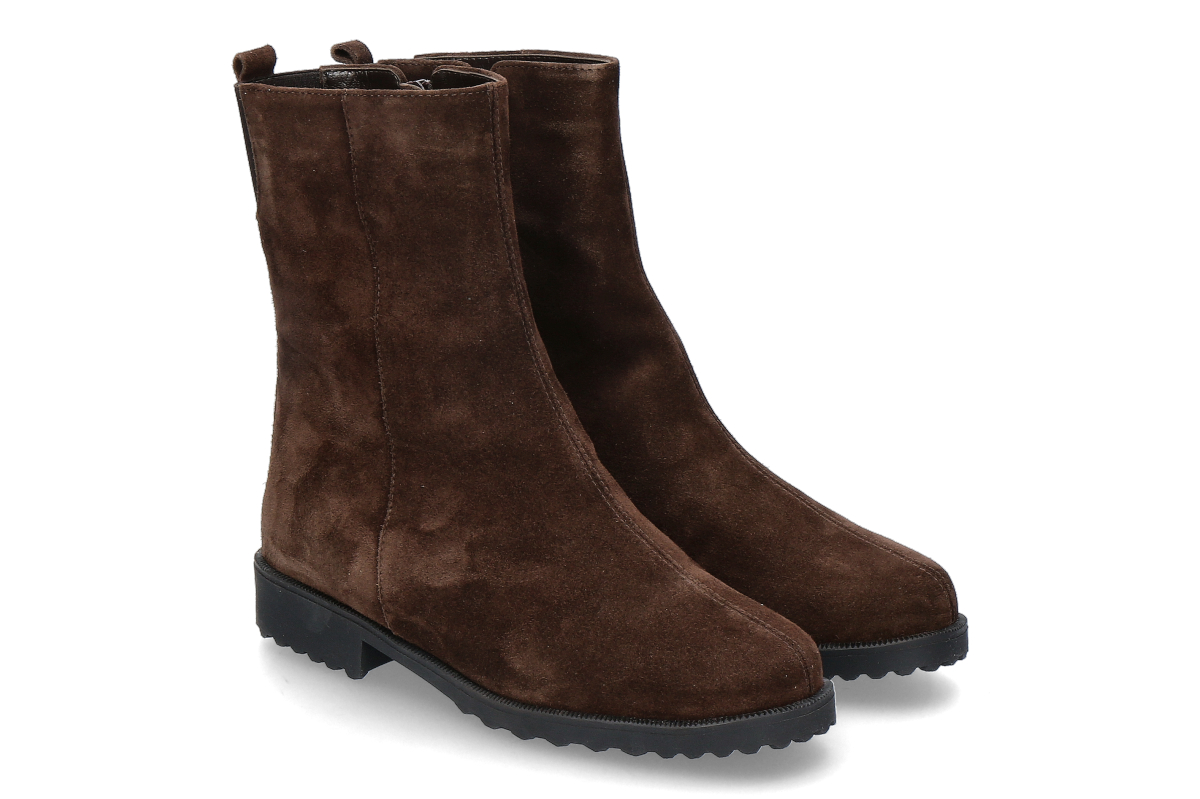 Brunate Women's Lines Ankle Boot DANY- Softy-Moro/ dark brown