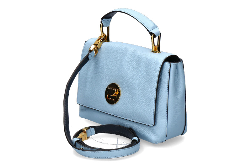 Coccinelle bag MINI GRAIN LEATHER AQUARELLE BLUE