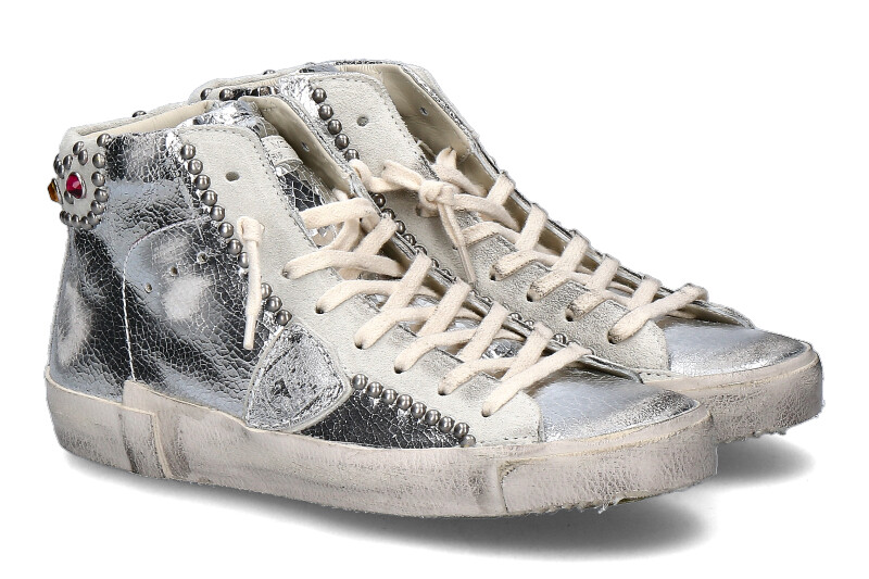 Philippe Model sneaker PARIS HIGH METAL ARGENT