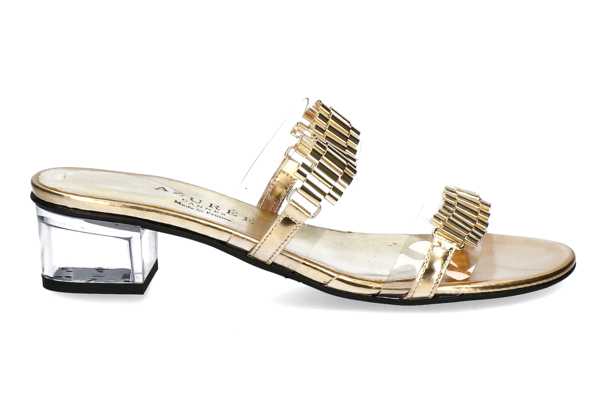 Azurée Cannes Sandal MULIO - Miroir Or / Gold