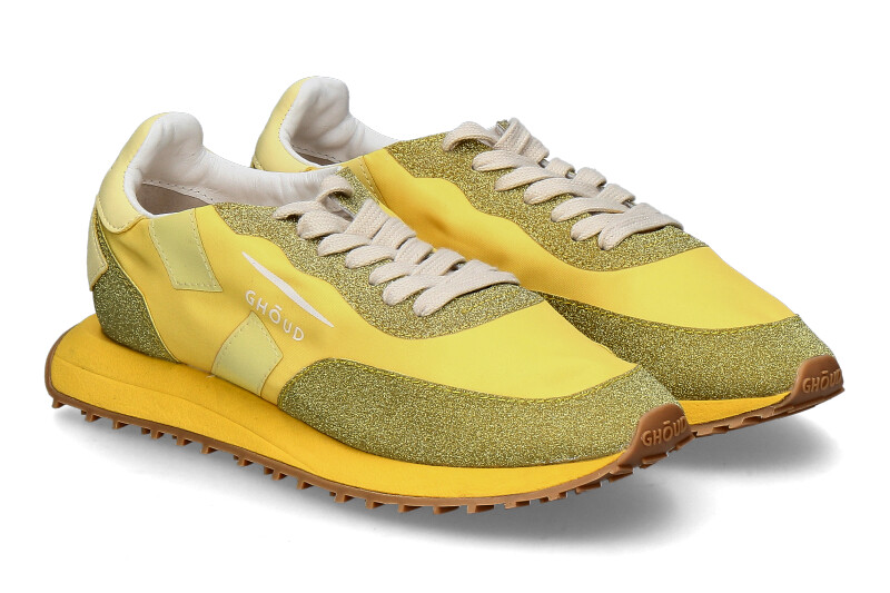 Ghoud women's sneaker STAR_C SOLID/GLITTER- lemonzest/gelb 