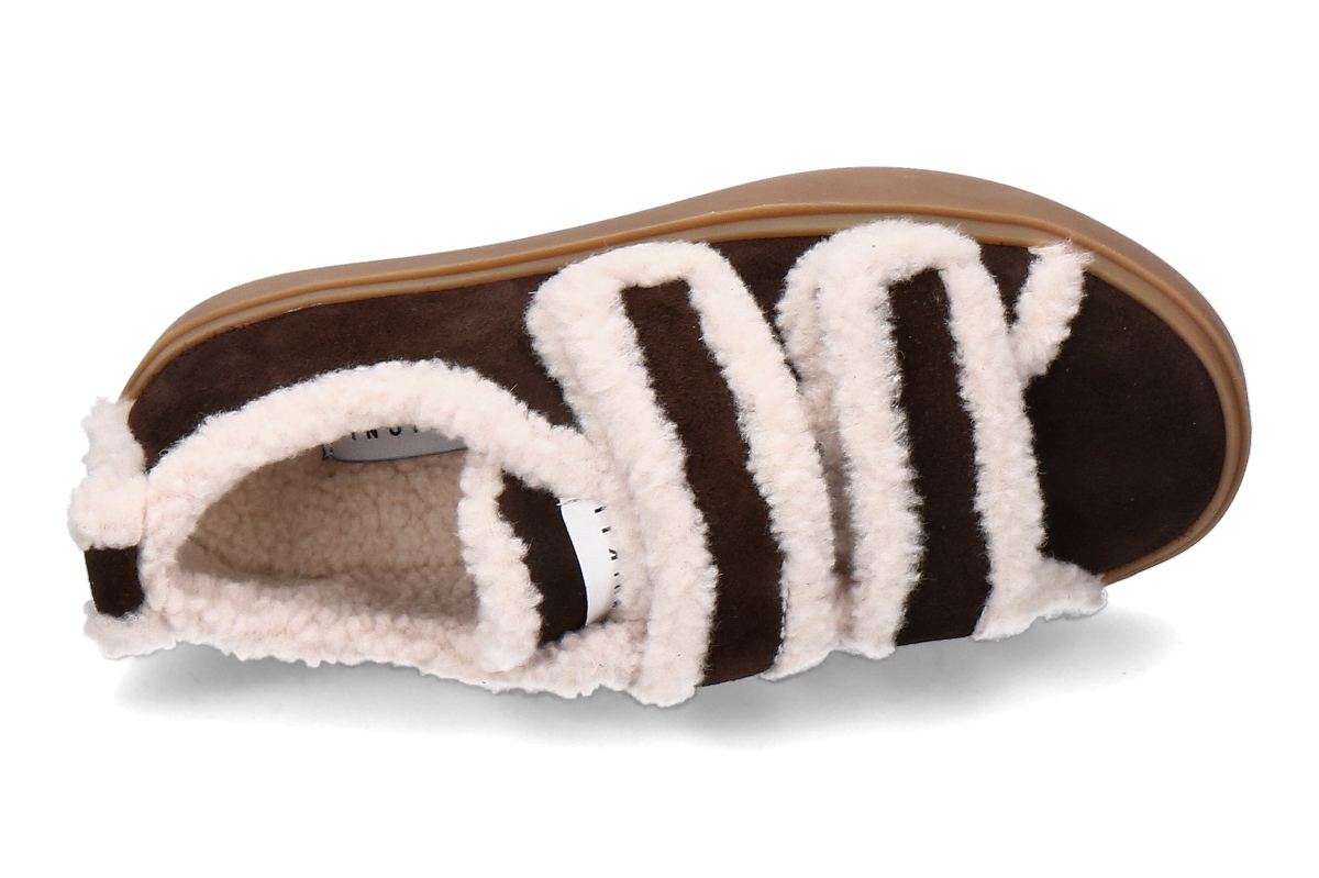 Inuikii Damen- Sneaker gefüttert LOW VELCRO- dunkelbraun_238300029_5