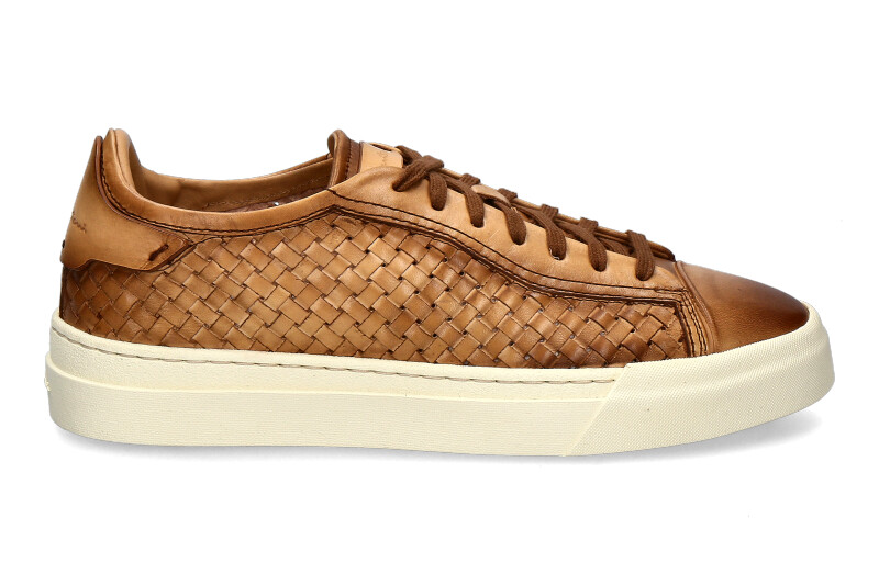 Santoni Sneaker LEATHER COGNAC