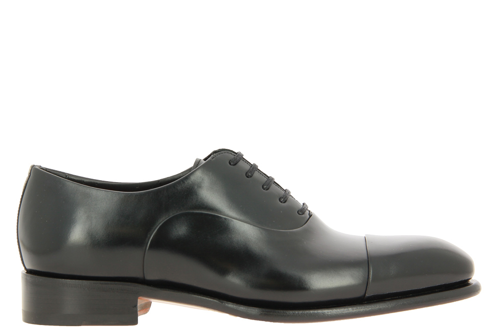 Santoni lace-up LEATHER BLACK DN01