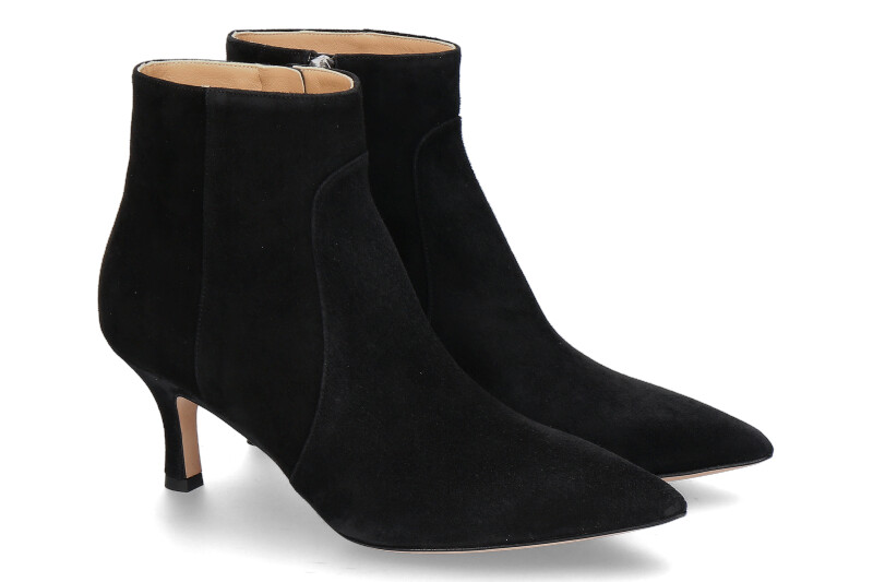 Unützer ankle boots CAMOSCIO 10 BLACK