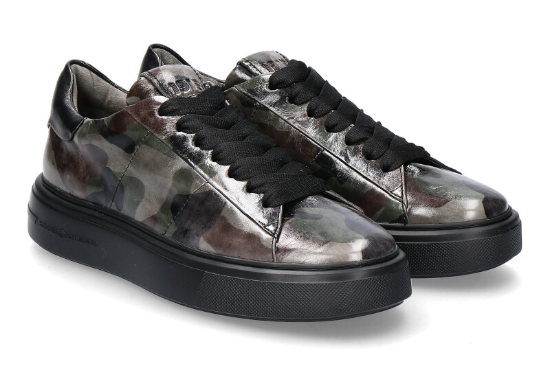 Kennel & Schmenger sneaker CAMOUFLAGE NAPPA SAGE SCHWARZ