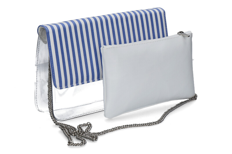 Azuree Cannes shoulder bag BATO blau/weiss