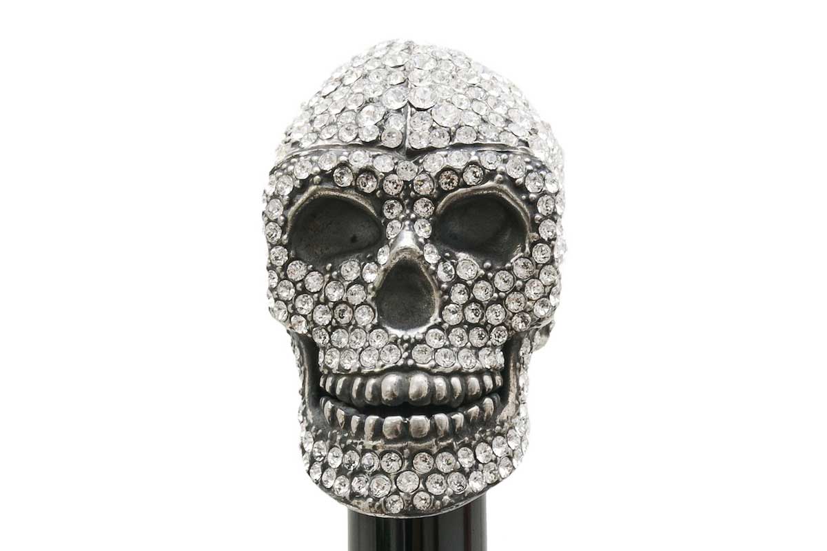 Pasotti shoe horn TESCHIO SWAROVSKI SILVER