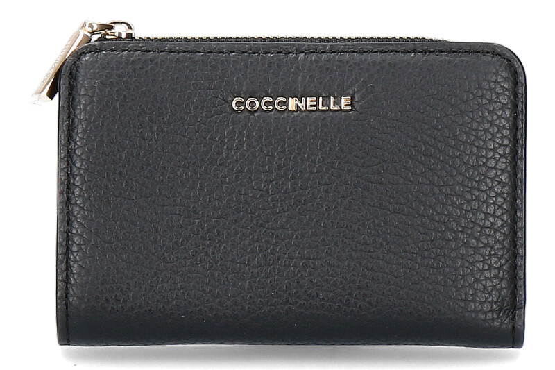 Coccinelle wallet LEDER METALLIC SOFT NOIR