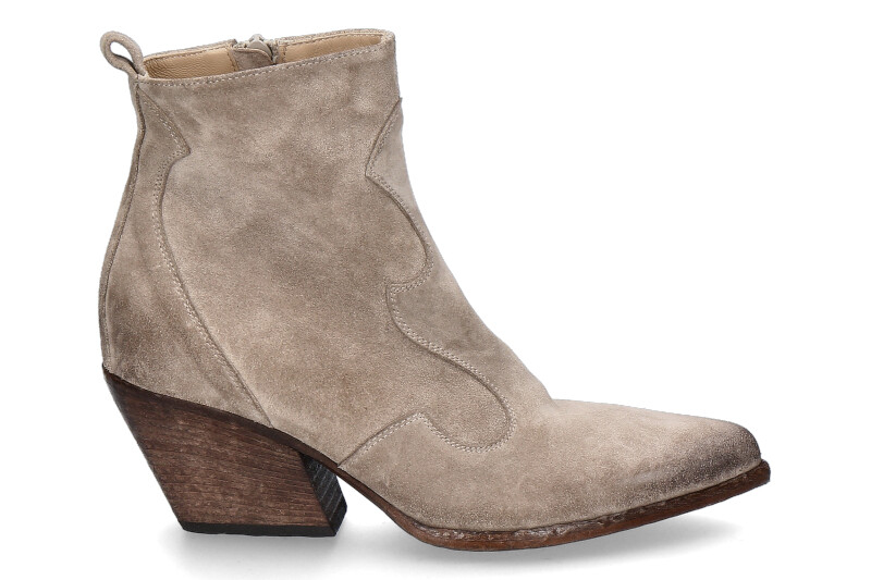 Elena Iachi Cowboy- ankle boots VELOUR WASH- corda