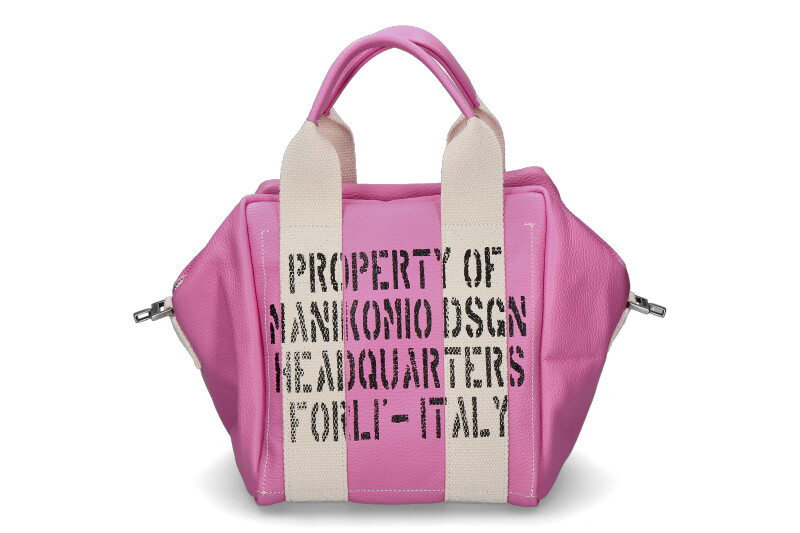 Manikomio Design bag ICON 24 LEATHER- pink