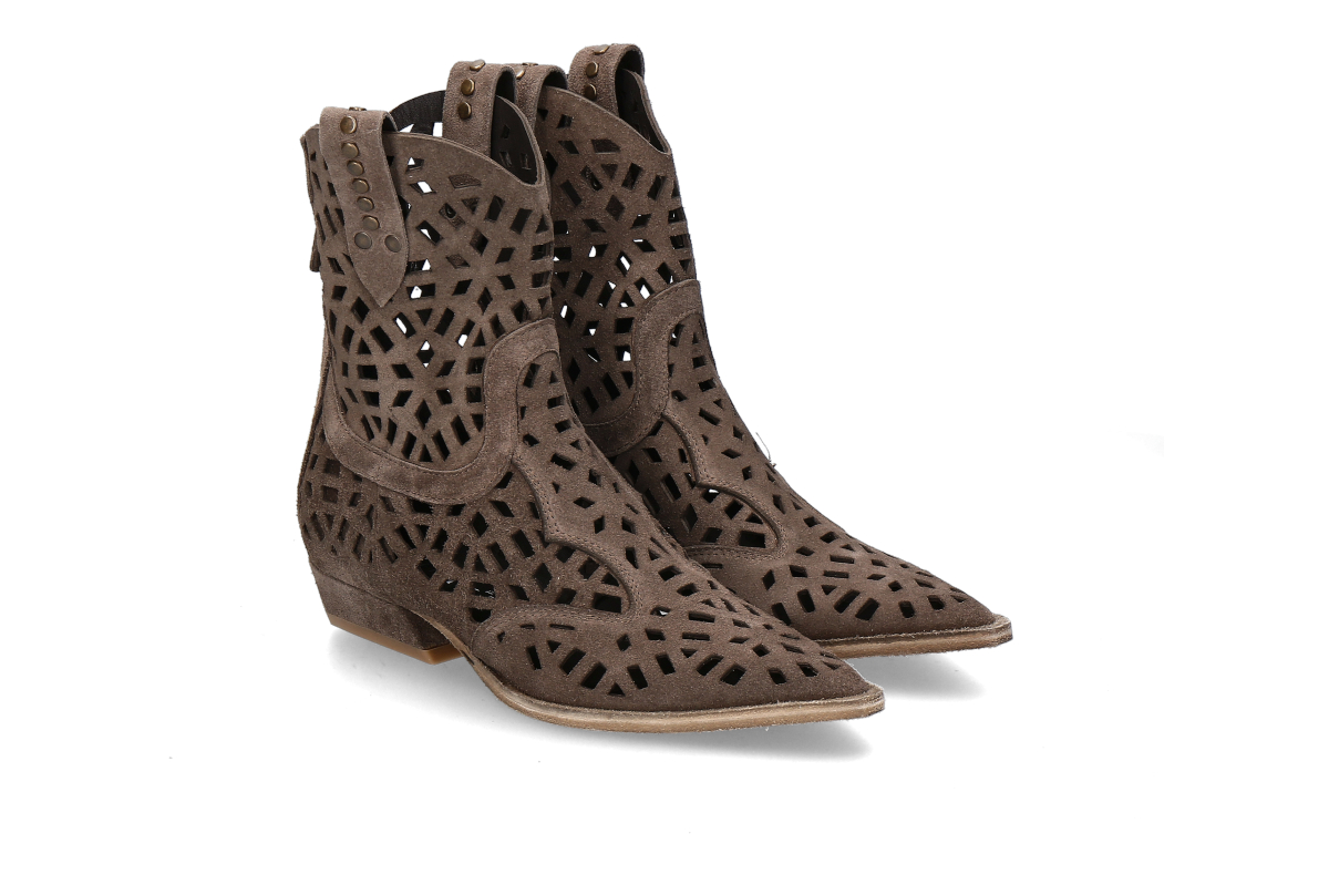 mimmù ankle boots COWBOY DARK- dark grey