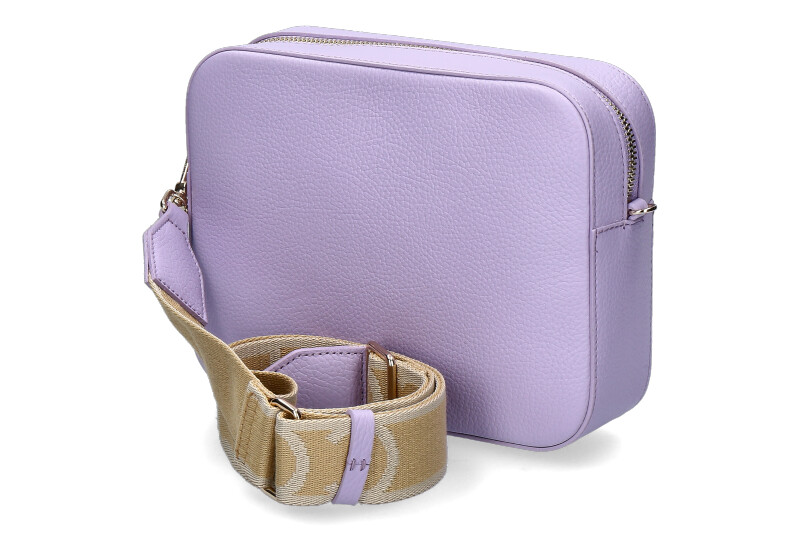 Coccinelle shoulder bag GRAIN LEATHER METALLIC SOFT LAVENDER