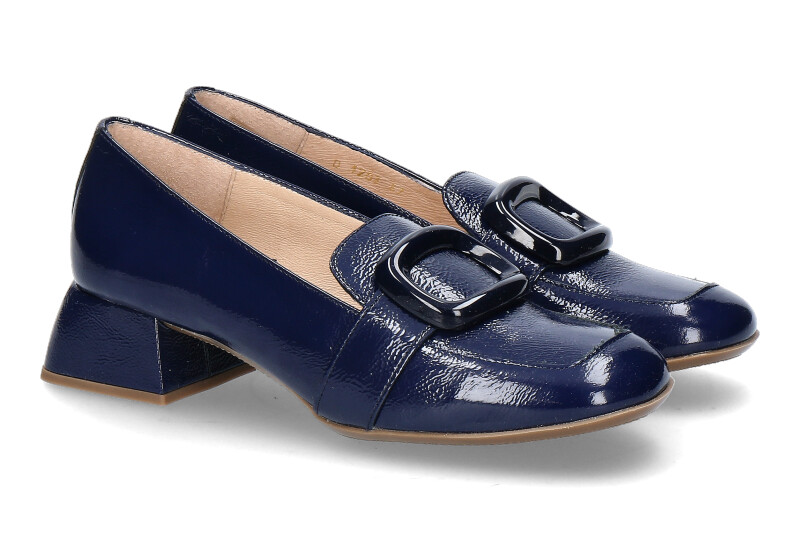 Wonders loafer Lack baltic/dunkelblau