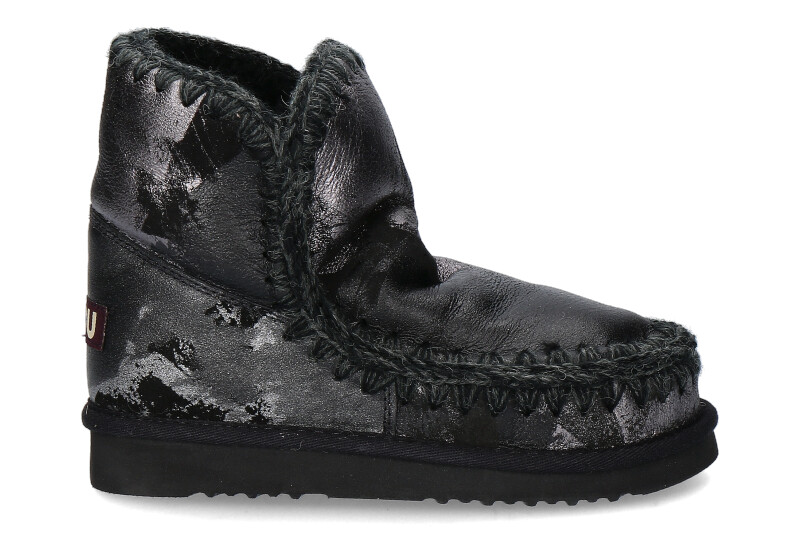 mou boots ESKIMO 18 METAL PRINT ON BLACK