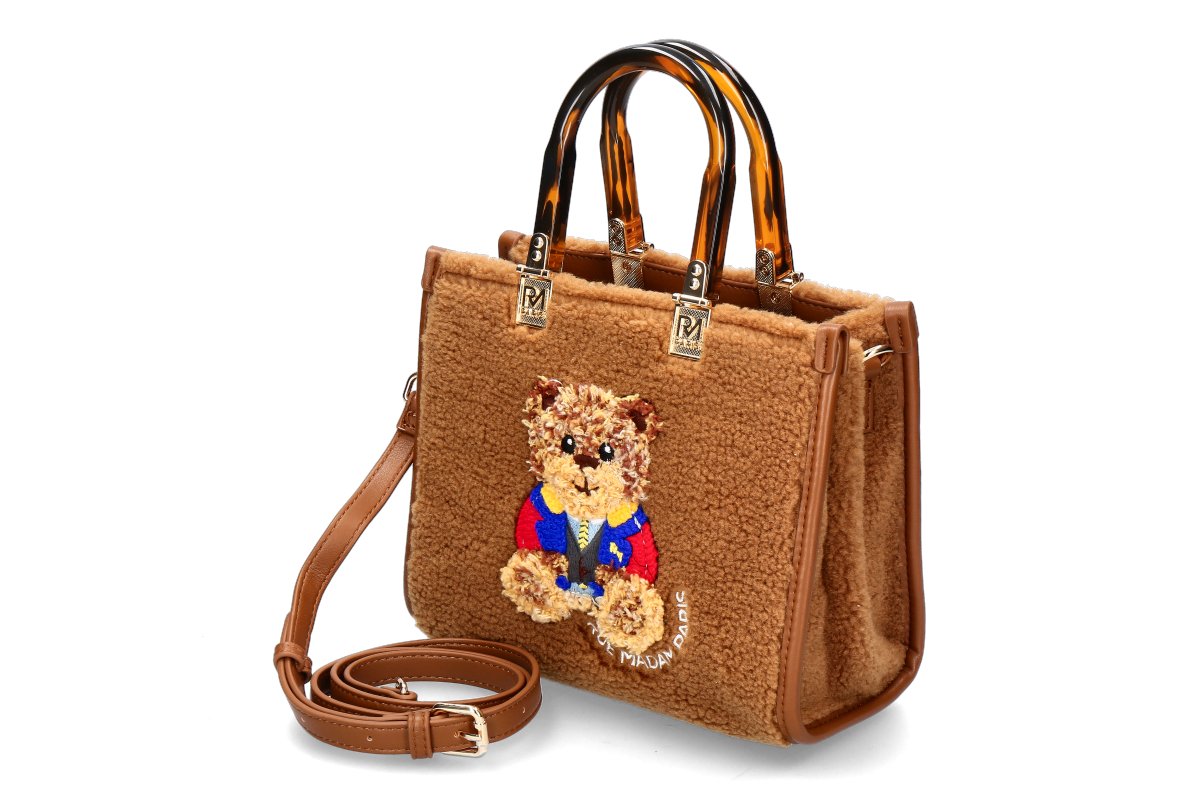 Rue Madam shoulder bag- MARVIN MINI TOTE WINTER- cookie/brown