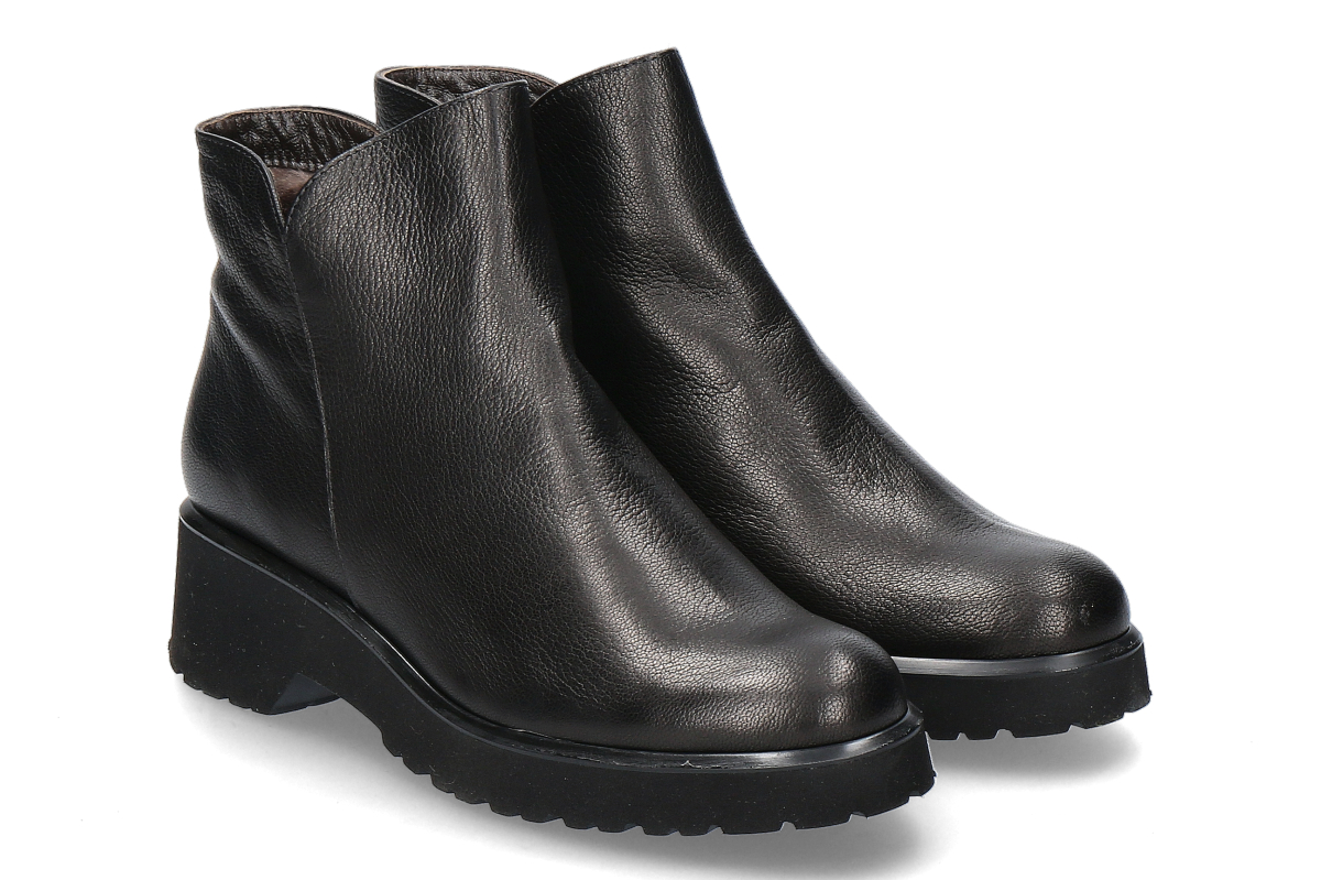 Brunate ankle boots lined VERA HUBLOT PETROL