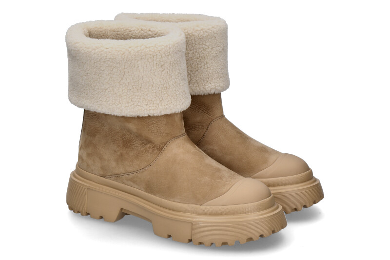 Hogan boots lined H619 CREMA BISCOTTO
