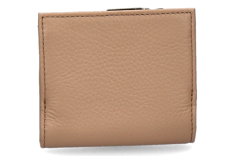 Coccinelle wallet GRAIN LEATHER METALLIC SOFT TOASTED