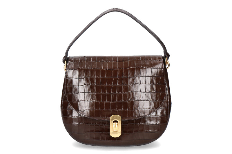 Coccinelle bag ZANIAH CROCO BORSA PELLE VITELLO T.MORO Coccinelle bag ZANIAH CROCO BORSA PELLE VITELLO T.MORO