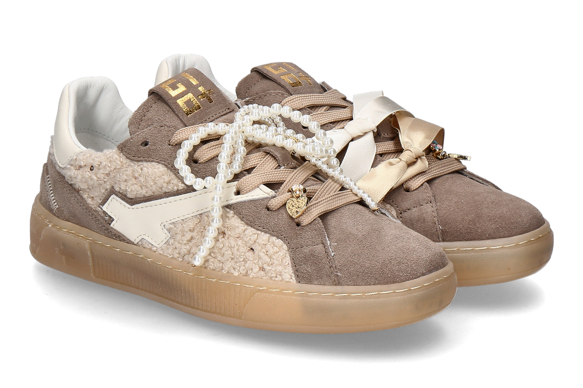  Gio+ women's sneaker BLUE30A COMBI- orsetto beige 