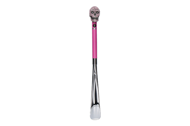 Walking Sticks shoehorn SKULL STRASS PINK