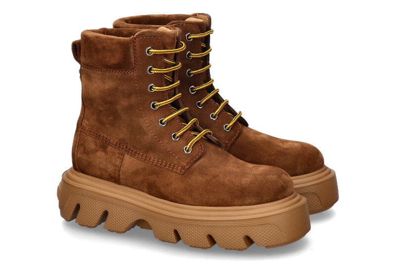 Casadei Plateaubootie NOMAD CAMOSCIO SELLA- mittelbraun