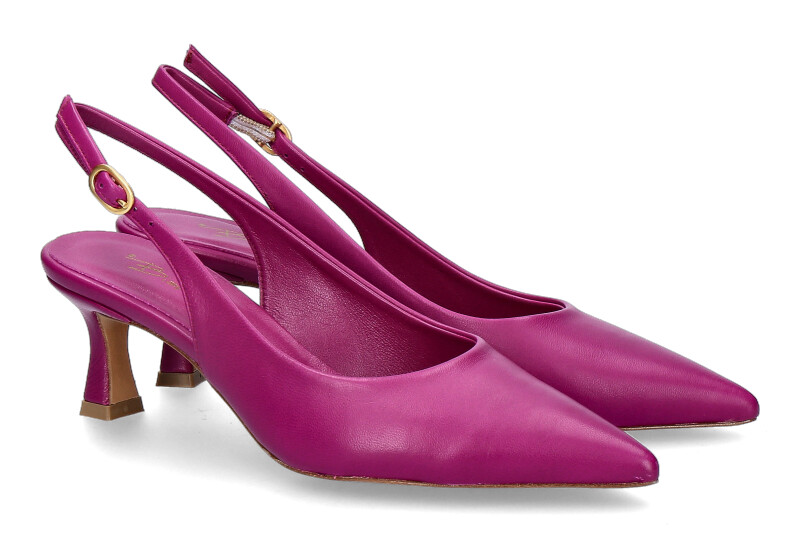 Bianca Di sling pumps NAPPA MAGENTA CUOIO