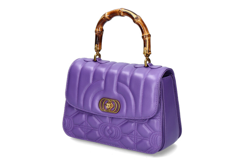 La Carrie handle bag LEATHER VIOLET