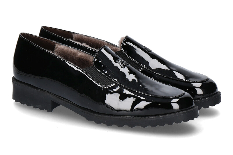 Brunate slipper lined DANY SOFTLACK NERO