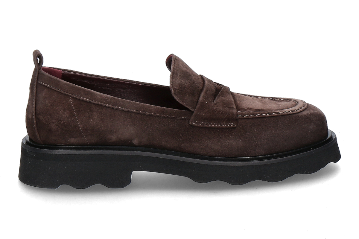 Pomme d'Or Loafer NICKY REVERSE GOMMA- coffee/ dunkelbraun