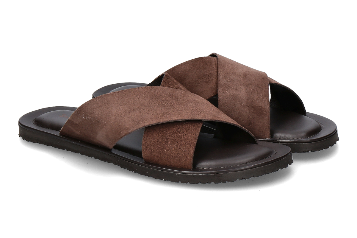The Sandals Factory by Emozioni mules CASTORO M7163- dark brown