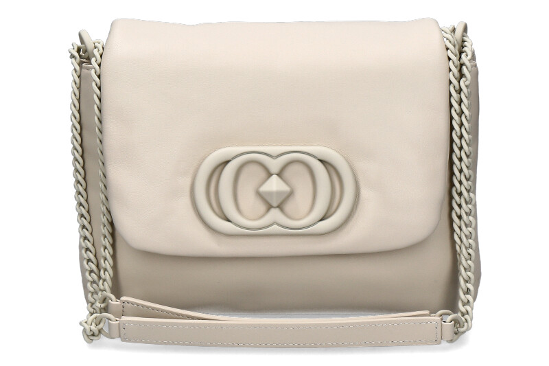 La Carrie shoulder bag DECCAN GISELLE LEATHER WHITE