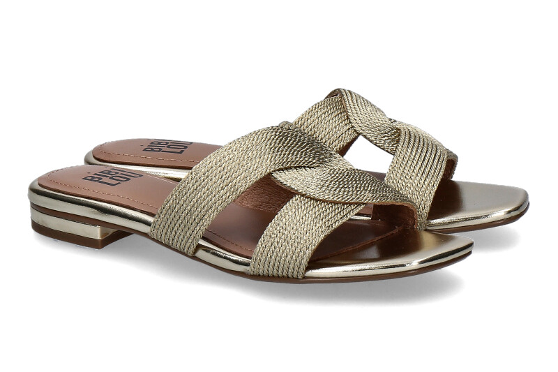 Bibi Lou mules IVANA ORO GOLD