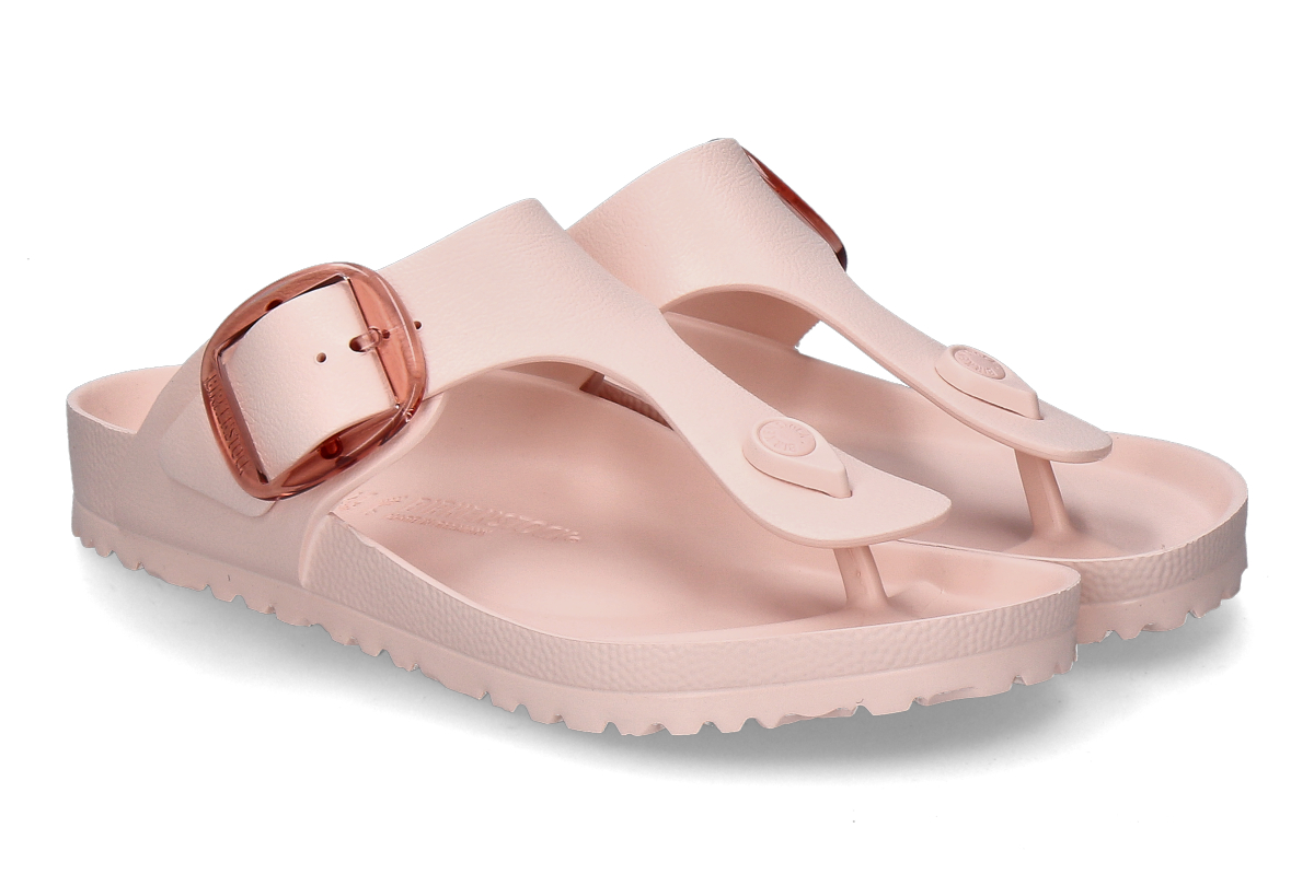 Birkenstock women's- toe-strap mules GIZEH REGULAR BIG BUCKLE EVA- light rose