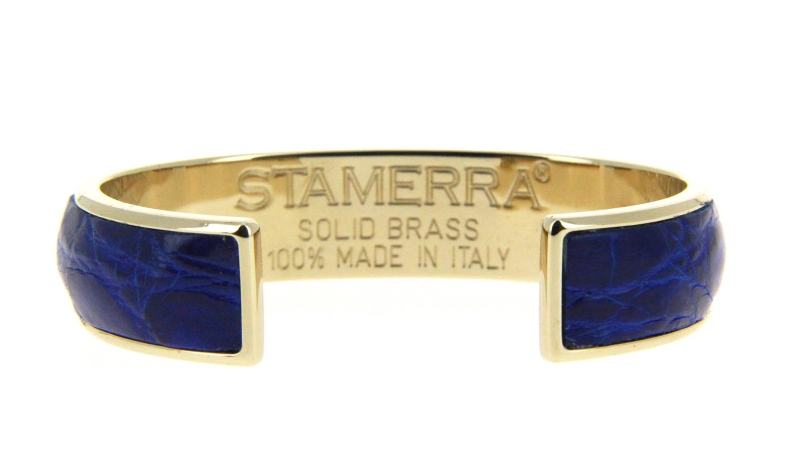 Stamerra bracelet VERO GENUINE CROCO GOLD ELETTRICO