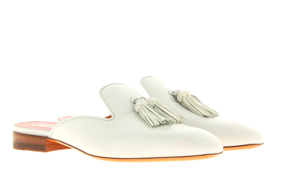 Santoni mules CALF BIANCO