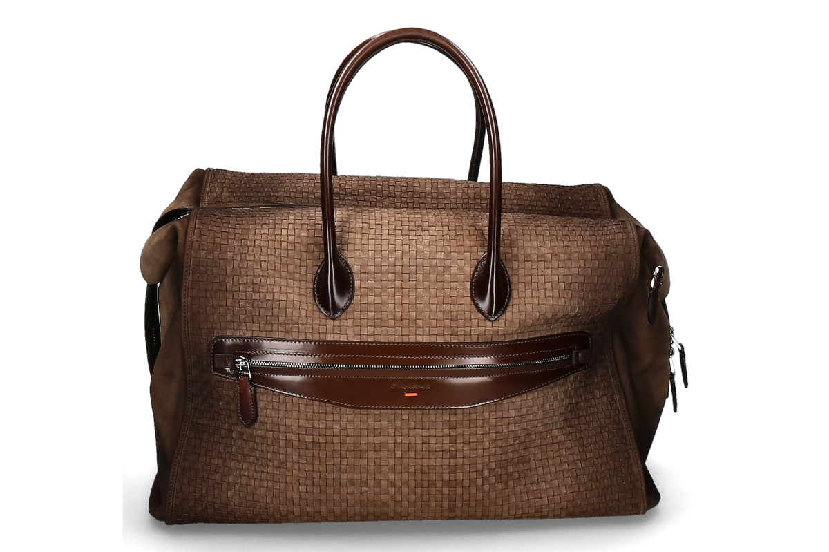 Santoni Men's- Weekender dark brown