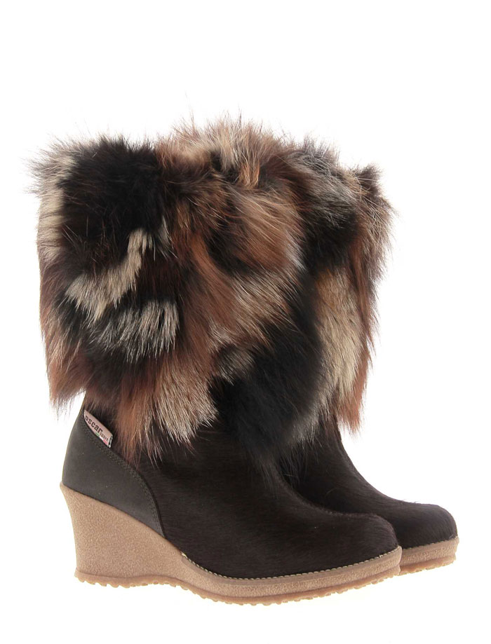 Oscar Sport fur boots ANGELICA BROWN