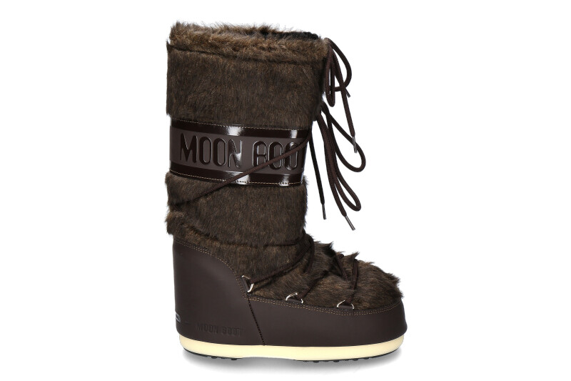 Moon Boot boots ICON FAUX FUR BROWN