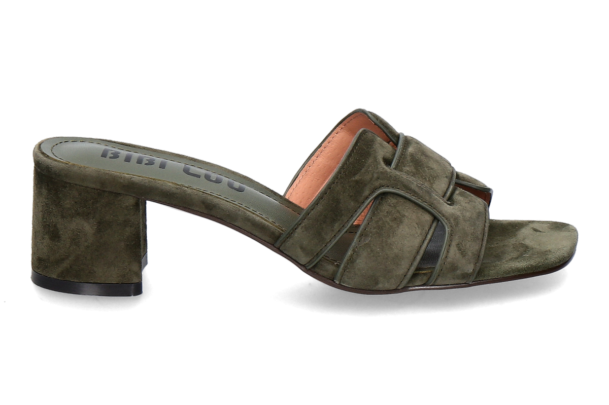 Bibi Lou Mules HOLLY- verde khaki/ khaki green