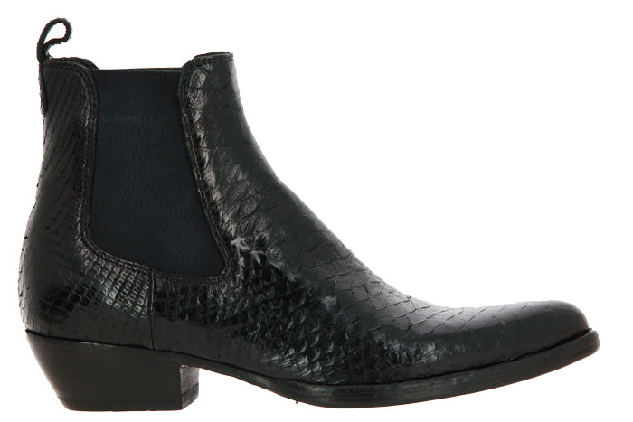 La Bottega di Lisa Chelsea boot PITONE NERO